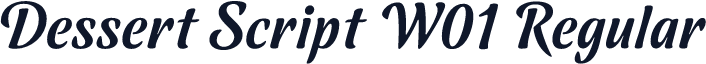 Dessert Script W01 Regular