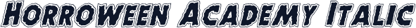 Horroween Academy Italic