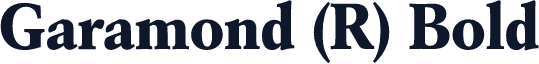 Garamond (R) Bold