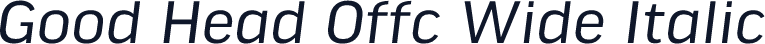 Good Head Offc Wide Italic
