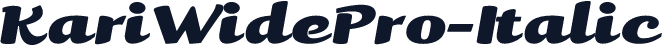 KariWidePro-Italic