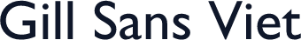 Gill Sans Viet