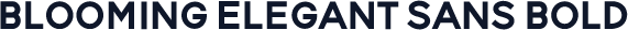 Blooming Elegant Sans Bold