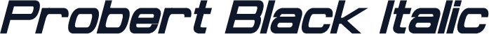 Probert Black Italic