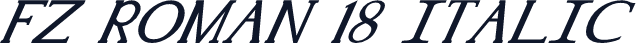 FZ ROMAN 18 ITALIC