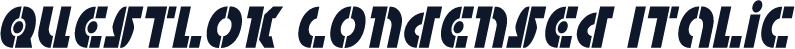 Questlok Condensed Italic