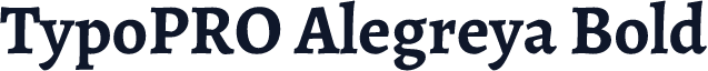 TypoPRO Alegreya Bold