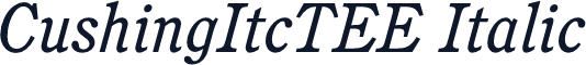 CushingItcTEE Italic
