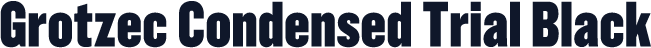 Grotzec Condensed Trial Black