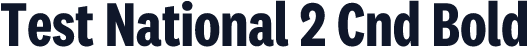 Test National 2 Cnd Bold