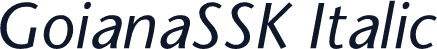 GoianaSSK Italic