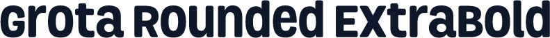 Grota Rounded ExtraBold