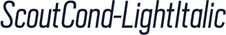 ScoutCond-LightItalic