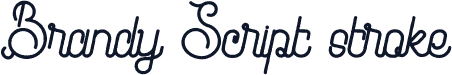 Brandy Script stroke