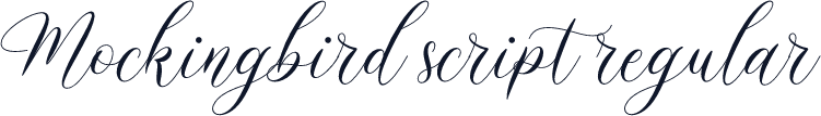 Mockingbird script regular