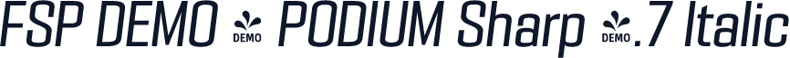 FSP DEMO - PODIUM Sharp 4.7 Italic