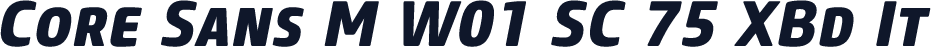 Core Sans M W01 SC 75 XBd It
