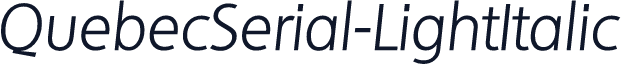 QuebecSerial-LightItalic