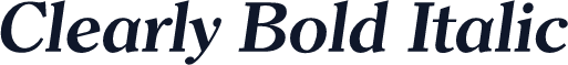 Clearly Bold Italic