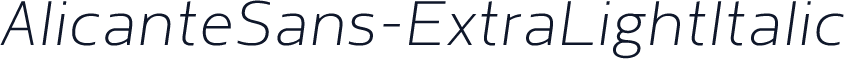 AlicanteSans-ExtraLightItalic