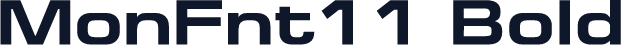 MonFnt11 Bold
