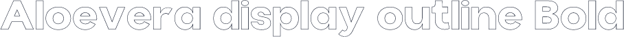 Aloevera display outline Bold