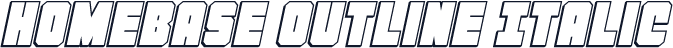 Homebase Outline Italic
