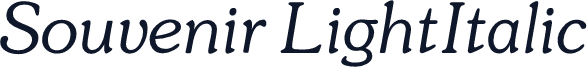 Souvenir LightItalic