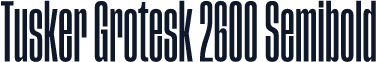 Tusker Grotesk 2600 Semibold
