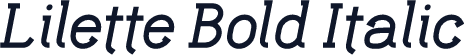 Lilette Bold Italic