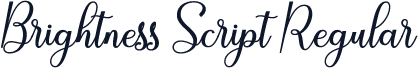 Brightness Script Regular