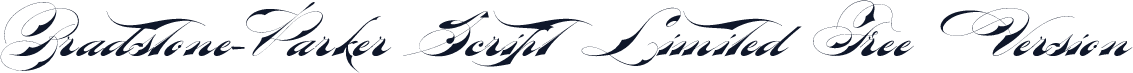 Bradstone-Parker Script Limited Free Version