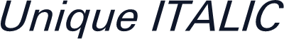 Unique ITALIC