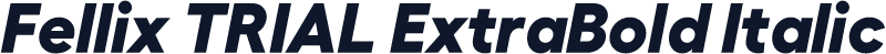 Fellix TRIAL ExtraBold Italic
