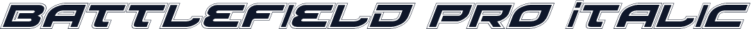 Battlefield Pro Italic