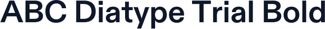 ABC Diatype Trial Bold