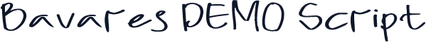 Bavares DEMO Script