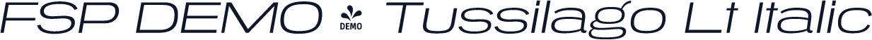 FSP DEMO - Tussilago Lt Italic