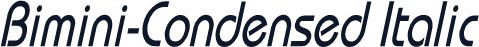 Bimini-Condensed Italic