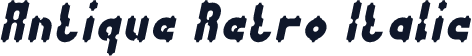 Antique Retro Italic