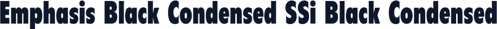 Emphasis Black Condensed SSi Black Condensed