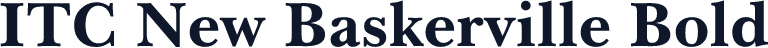 ITC New Baskerville Bold
