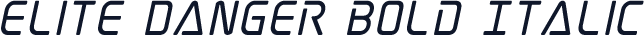 Elite Danger Bold Italic
