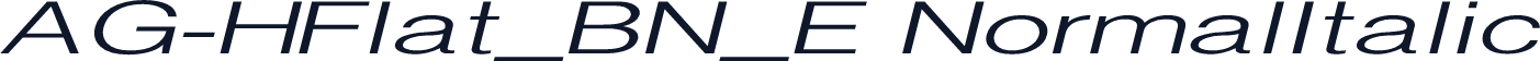 AG-HFlat_BN_E NormalItalic