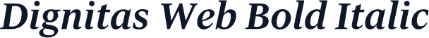 Dignitas Web Bold Italic