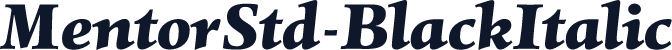 MentorStd-BlackItalic
