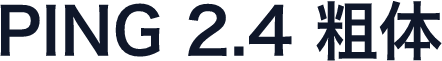 PING 2.4 粗体