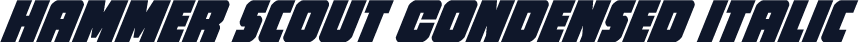 Hammer Scout Condensed Italic