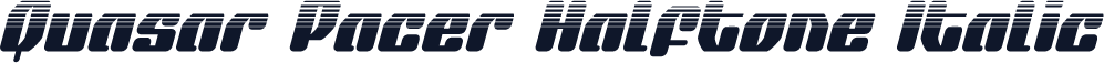 Quasar Pacer Halftone Italic