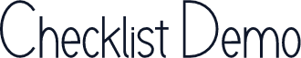 Checklist Demo